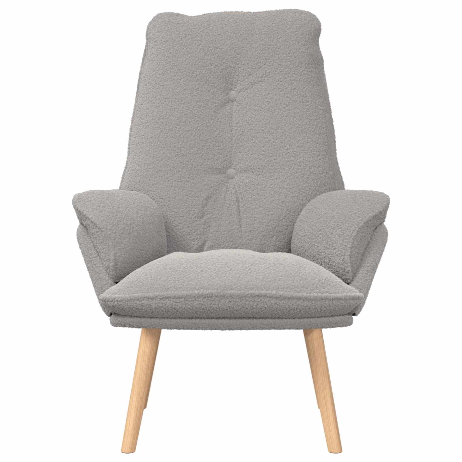 Fauteuil Lichtgrijs 69 x 74 x 93 cm Sherpa Stof