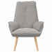 Fauteuil Lichtgrijs 69 x 74 x 93 cm Sherpa Stof