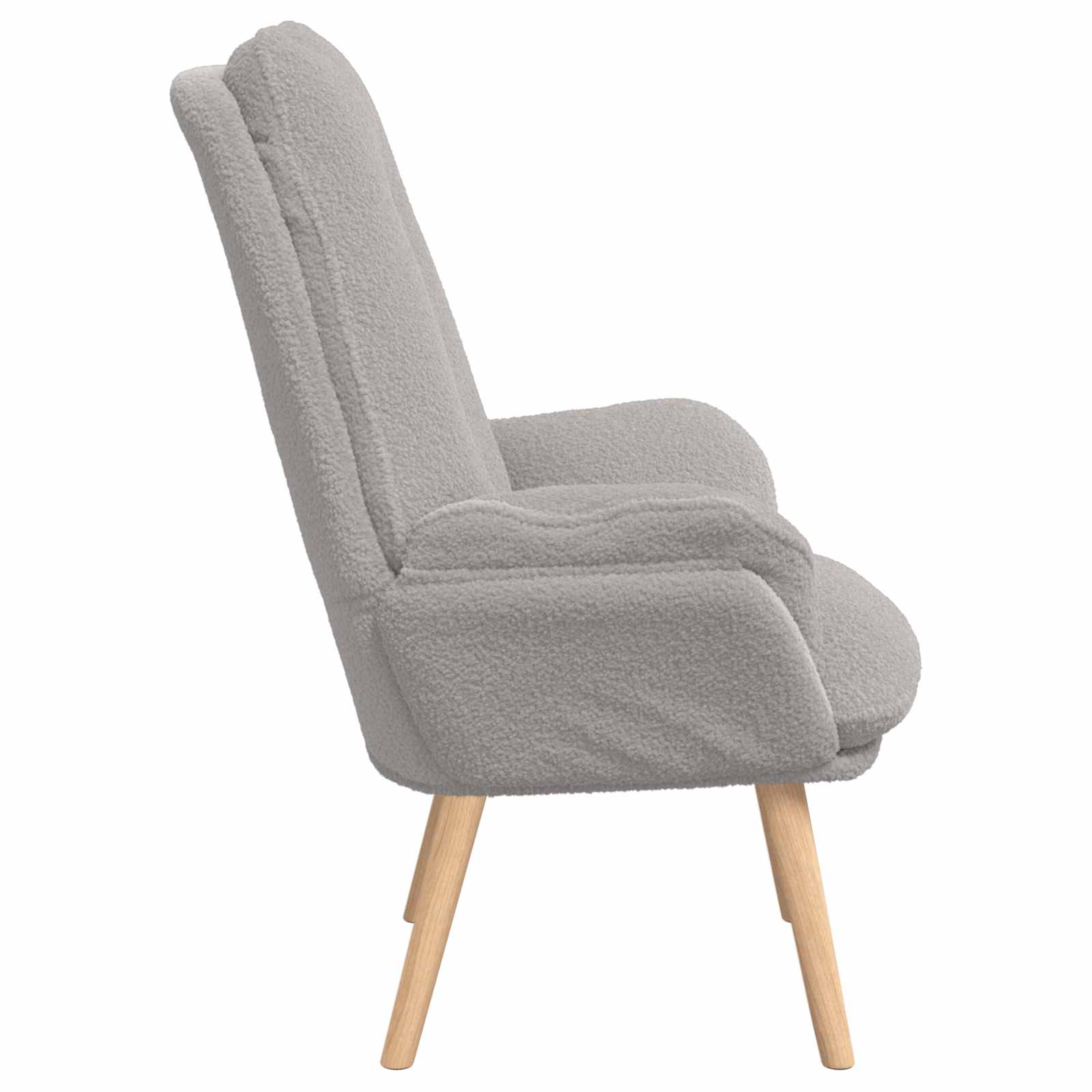 Fauteuil Lichtgrijs 69 x 74 x 93 cm Sherpa Stof