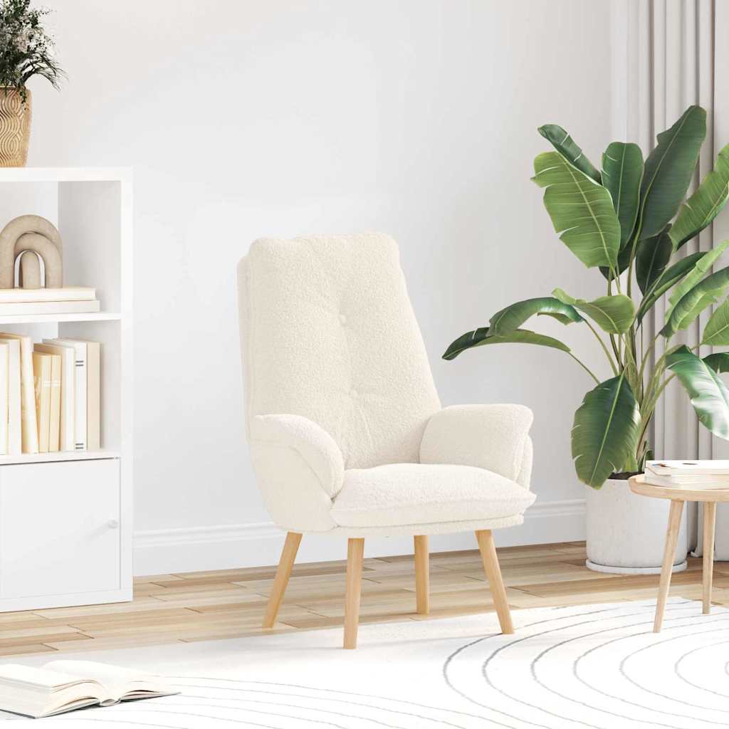 Fauteuil Crème 69 x 74 x 93 cm Sherpa Stof