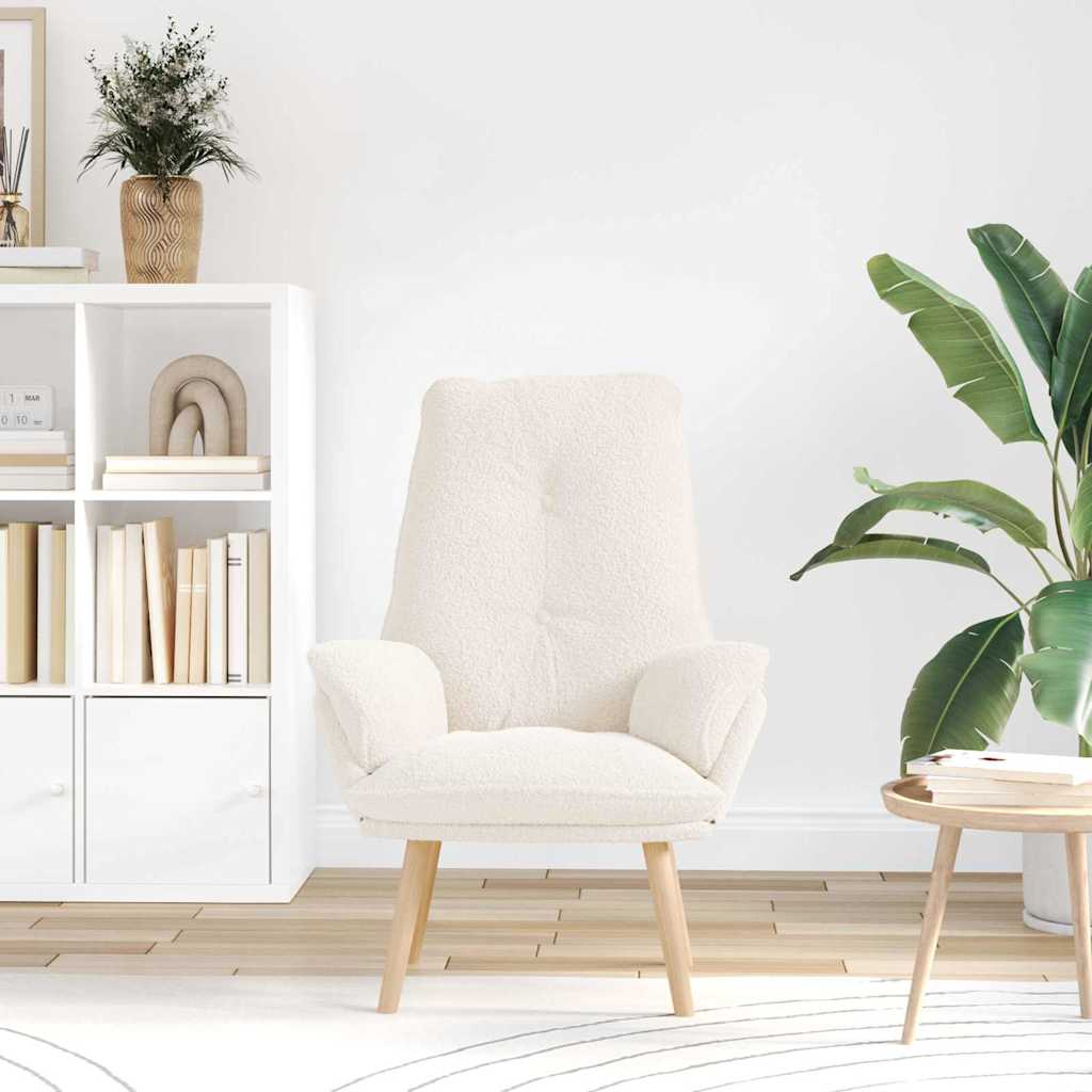 Fauteuil Crème 69 x 74 x 93 cm Sherpa Stof