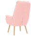Fauteuil Roze 69 x 74 x 93 cm Sherpa Stof