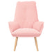 Fauteuil Roze 69 x 74 x 93 cm Sherpa Stof