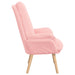 Fauteuil Roze 69 x 74 x 93 cm Sherpa Stof