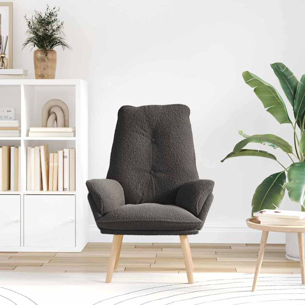Fauteuil Donkergrijs 69 x 74 x 93 cm Sherpa Stof