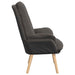 Fauteuil Donkergrijs 69 x 74 x 93 cm Sherpa Stof