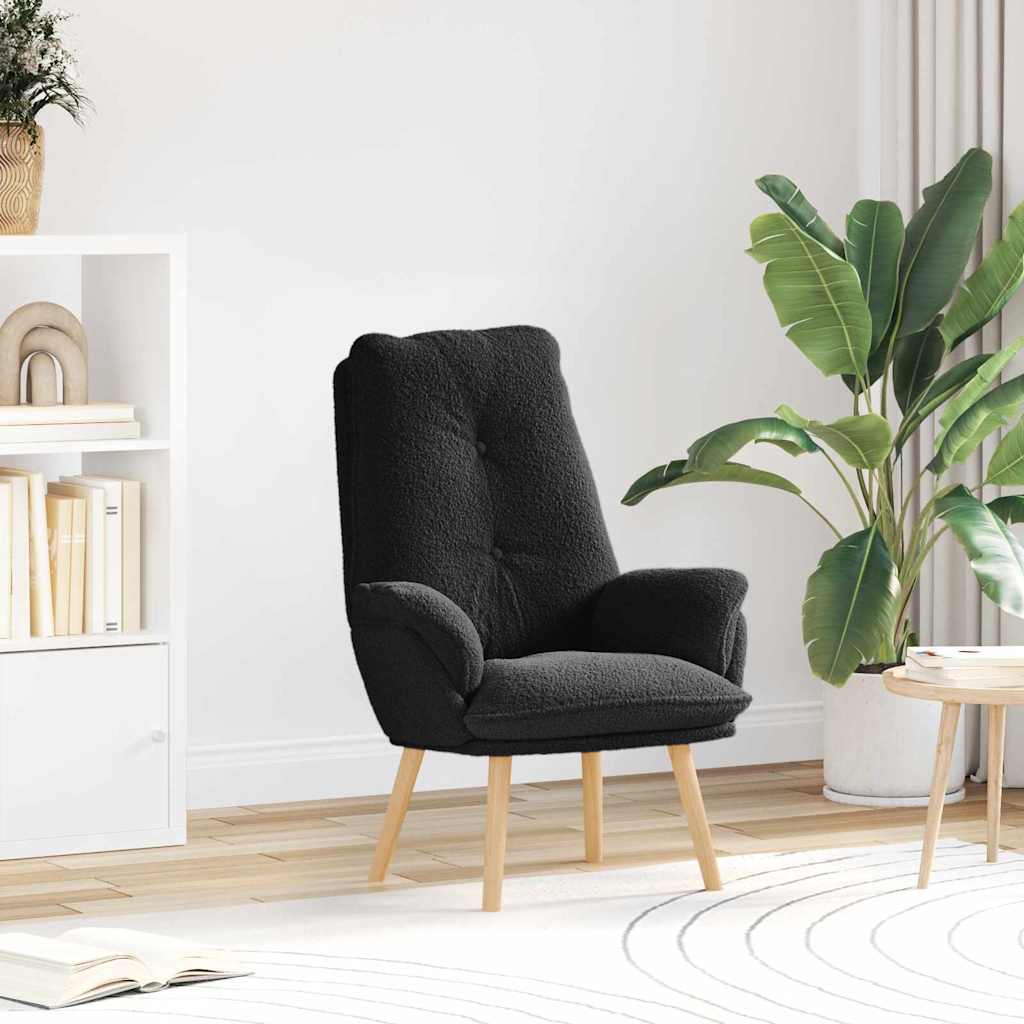 Fauteuil Zwart 69 x 74 x 93 cm Sherpa Stof