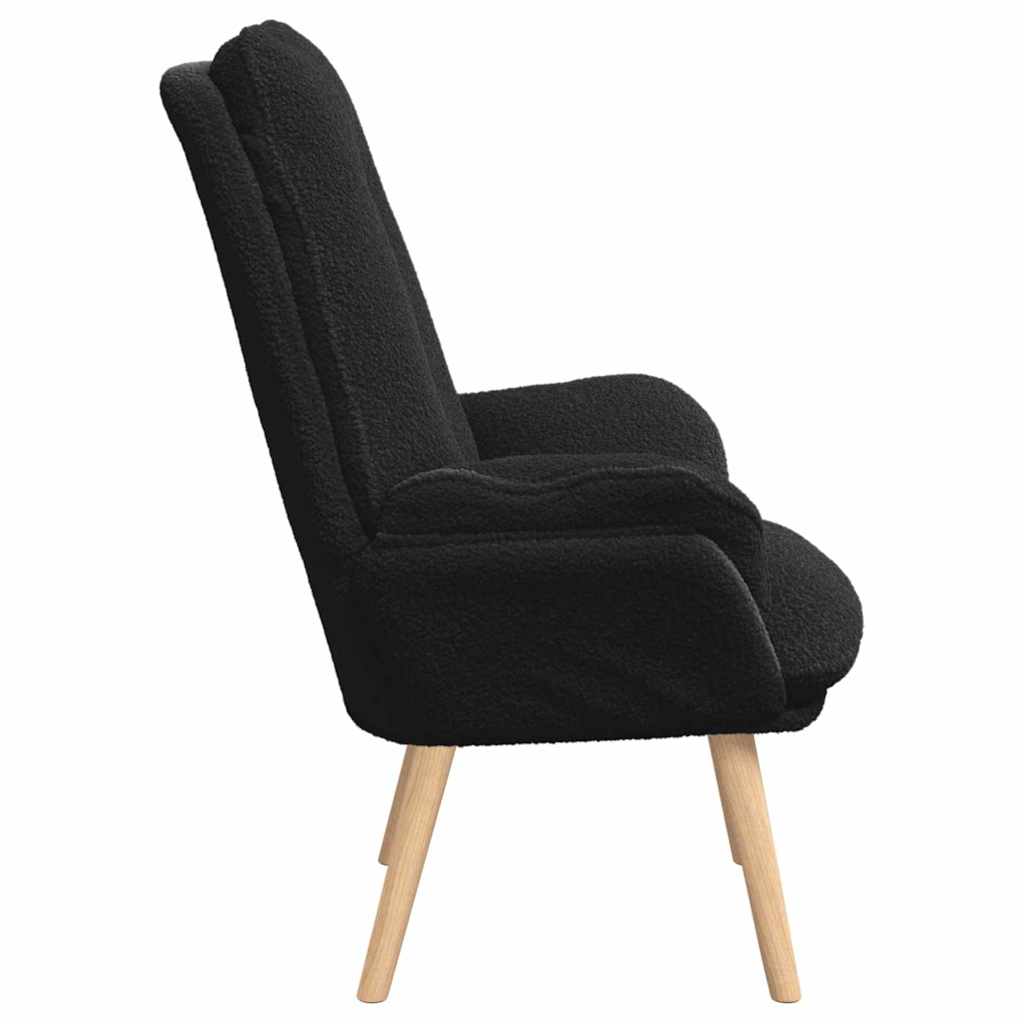 Fauteuil Zwart 69 x 74 x 93 cm Sherpa Stof