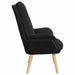Fauteuil Zwart 69 x 74 x 93 cm Sherpa Stof
