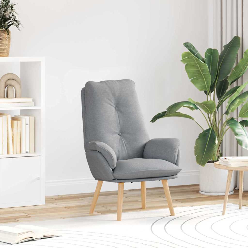 Fauteuil Lichtgrijs 69 x 74 x 93 cm Stof en multiplex