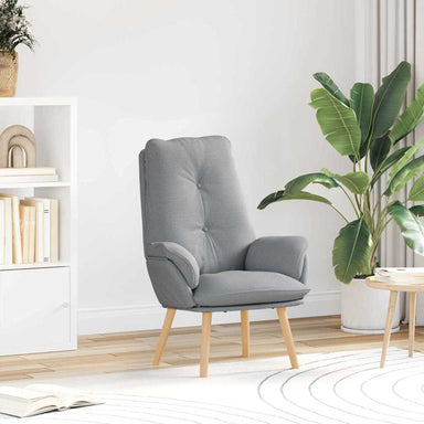 Fauteuil Lichtgrijs 69 x 74 x 93 cm Stof en multiplex