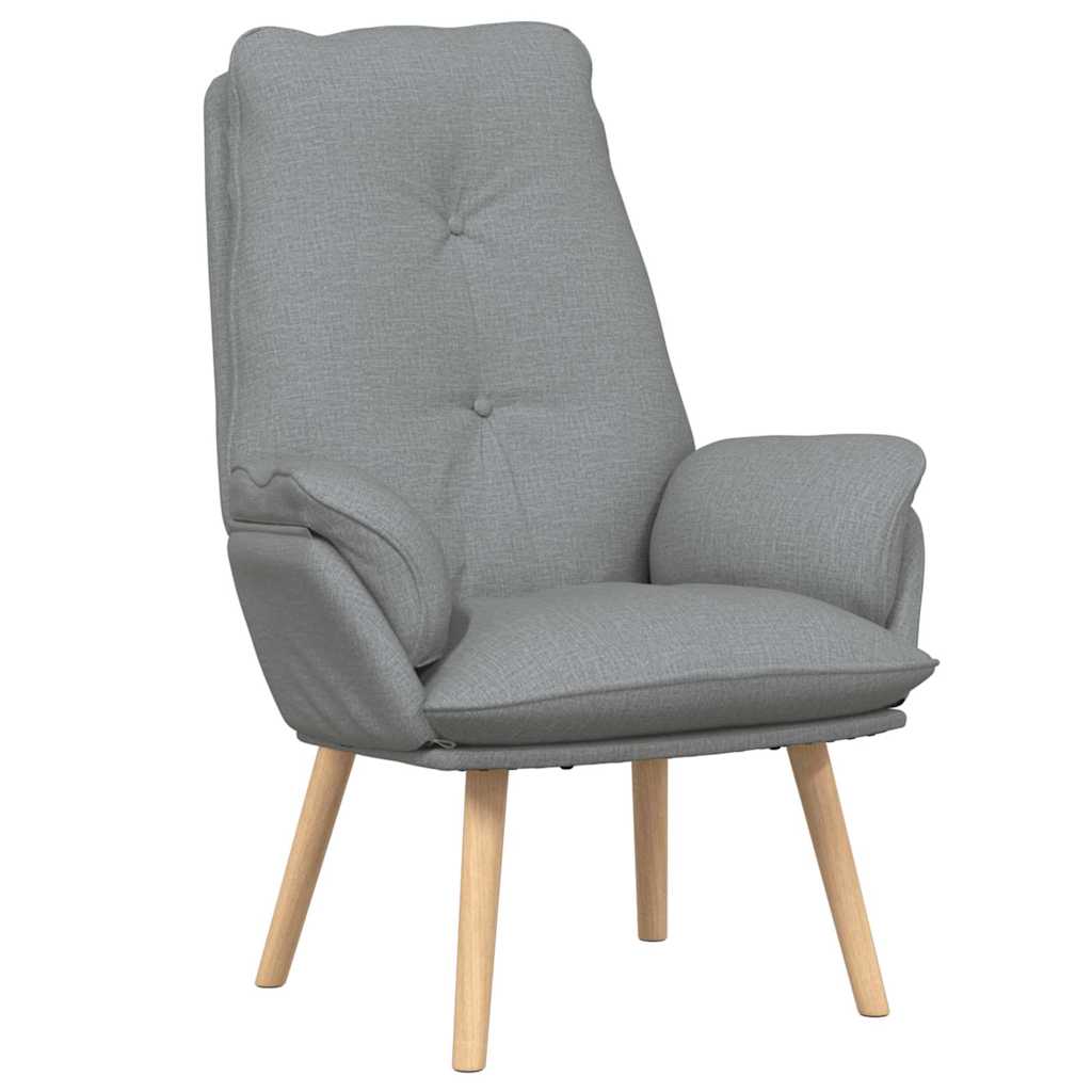 Fauteuil Lichtgrijs 69 x 74 x 93 cm Stof en multiplex