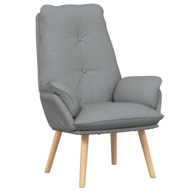 Fauteuil Lichtgrijs 69 x 74 x 93 cm Stof en multiplex