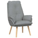 Fauteuil Lichtgrijs 69 x 74 x 93 cm Stof en multiplex