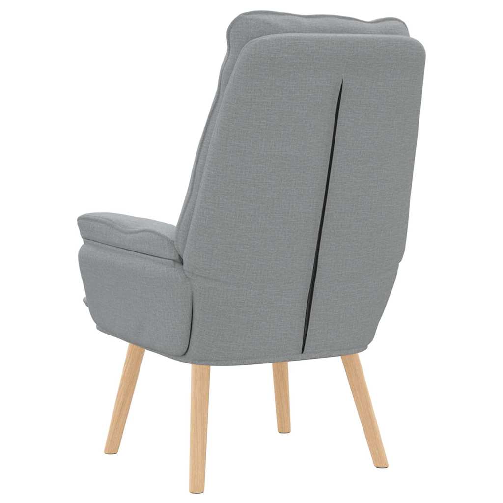 Fauteuil Lichtgrijs 69 x 74 x 93 cm Stof en multiplex
