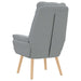 Fauteuil Lichtgrijs 69 x 74 x 93 cm Stof en multiplex