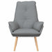 Fauteuil Lichtgrijs 69 x 74 x 93 cm Stof en multiplex