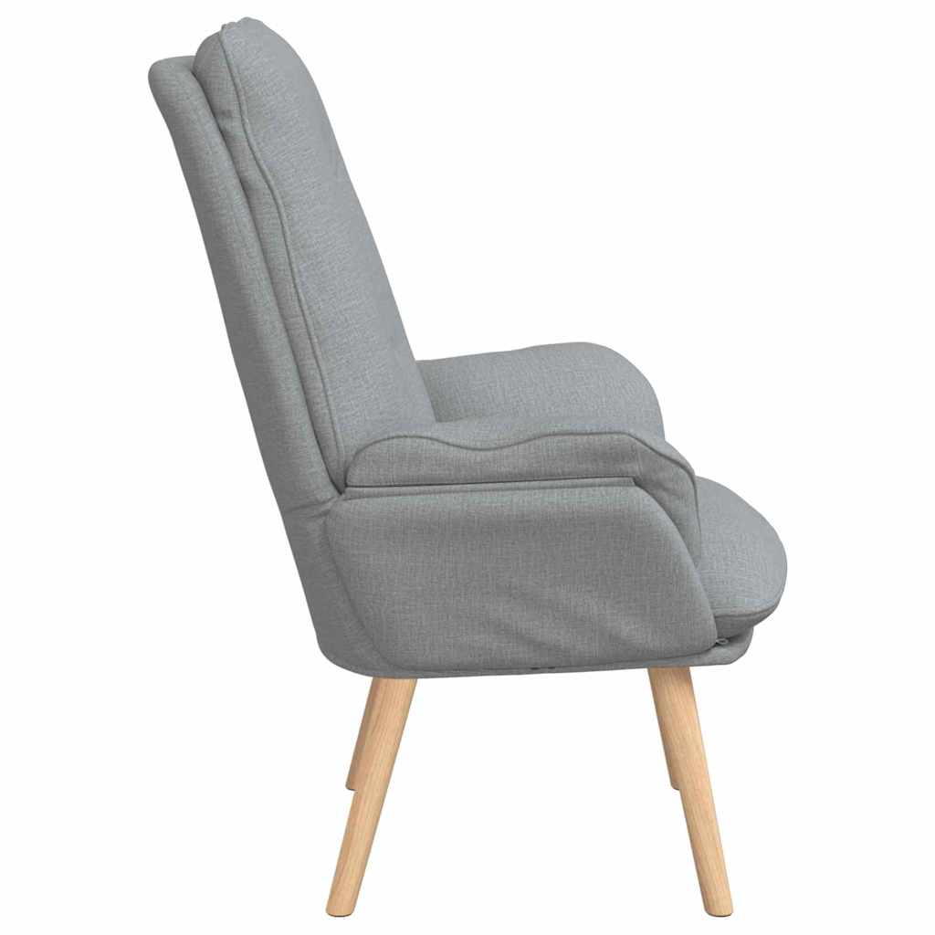 Fauteuil Lichtgrijs 69 x 74 x 93 cm Stof en multiplex