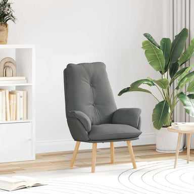 Fauteuil Donkergrijs 69 x 74 x 93 cm Stof en multiplex