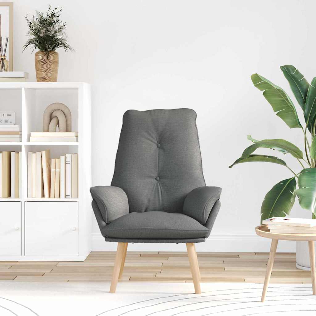 Fauteuil Donkergrijs 69 x 74 x 93 cm Stof en multiplex