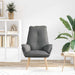 Fauteuil Donkergrijs 69 x 74 x 93 cm Stof en multiplex