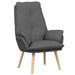 Fauteuil Donkergrijs 69 x 74 x 93 cm Stof en multiplex