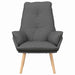 Fauteuil Donkergrijs 69 x 74 x 93 cm Stof en multiplex