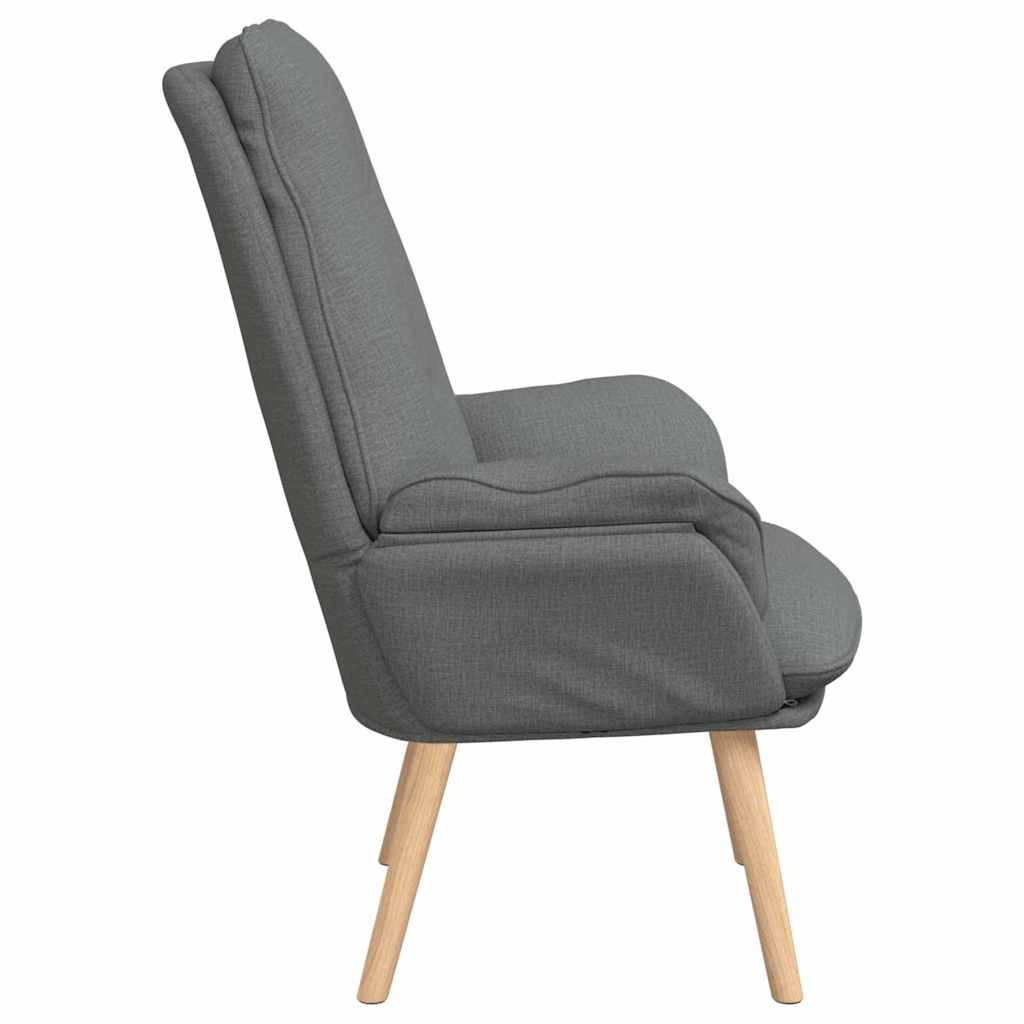 Fauteuil Donkergrijs 69 x 74 x 93 cm Stof en multiplex