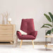 Fauteuil Wijnrood 69 x 74 x 93 cm Stof en multiplex