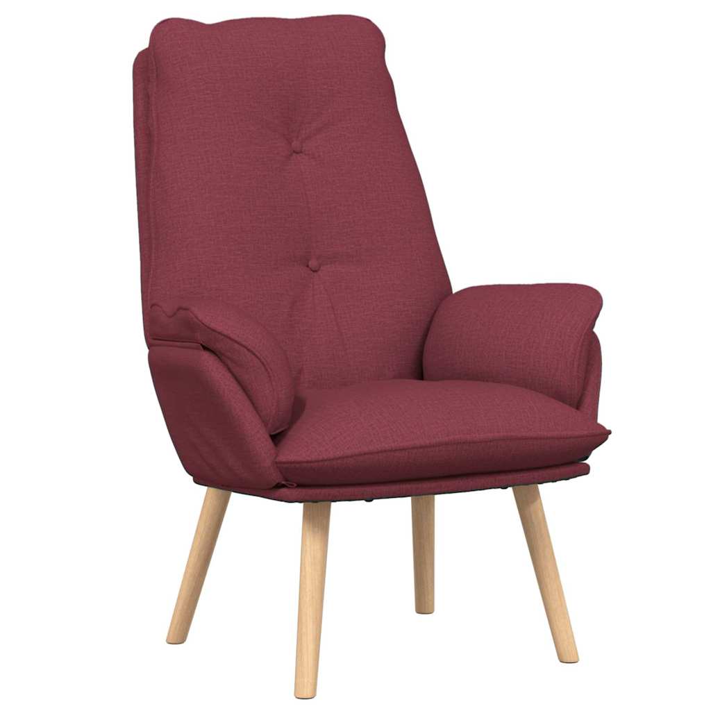 Fauteuil Wijnrood 69 x 74 x 93 cm Stof en multiplex