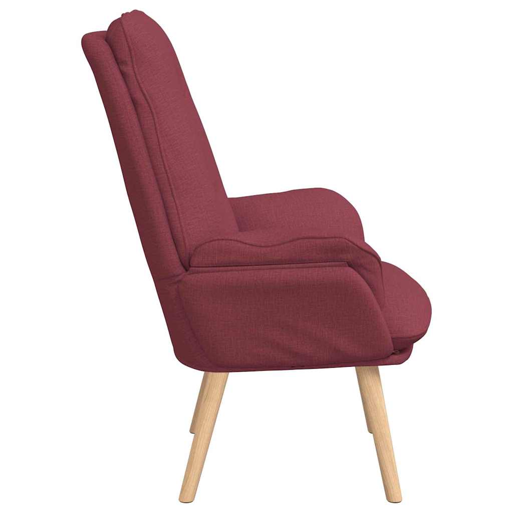 Fauteuil Wijnrood 69 x 74 x 93 cm Stof en multiplex
