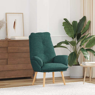 Fauteuil Donkergroen 69 x 74 x 93 cm Stof en multiplex
