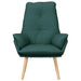Fauteuil Donkergroen 69 x 74 x 93 cm Stof en multiplex