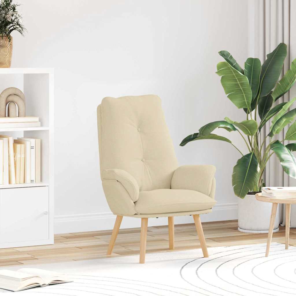 Fauteuil Crème 69 x 74 x 93 cm Stof en multiplex