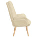 Fauteuil Crème 69 x 74 x 93 cm Stof en multiplex