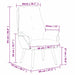 Fauteuil Crème 69 x 74 x 93 cm Stof en multiplex