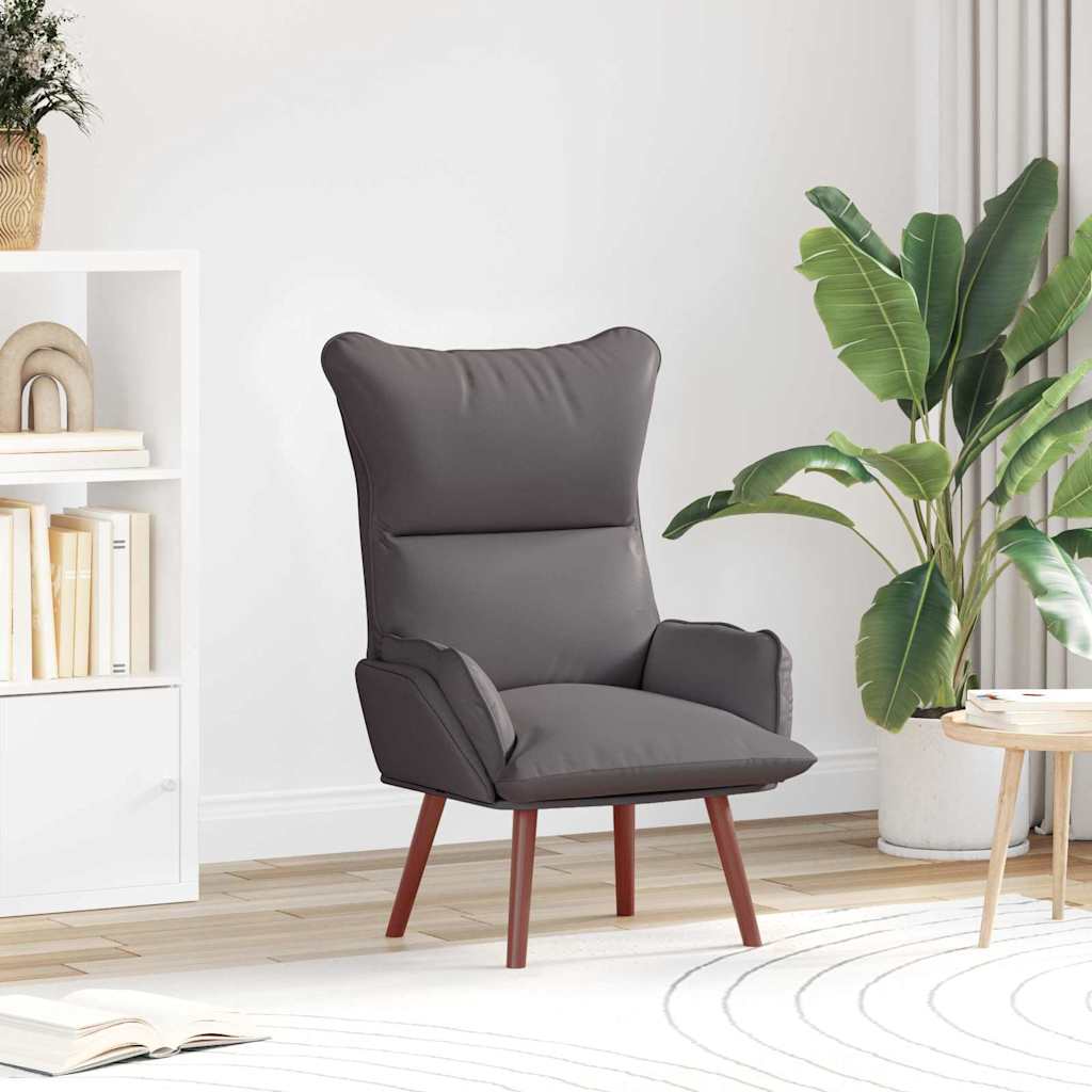 Fauteuil Grijs 69 x 74 x 93 cm Kunstleer