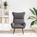 Fauteuil Grijs 69 x 74 x 93 cm Kunstleer