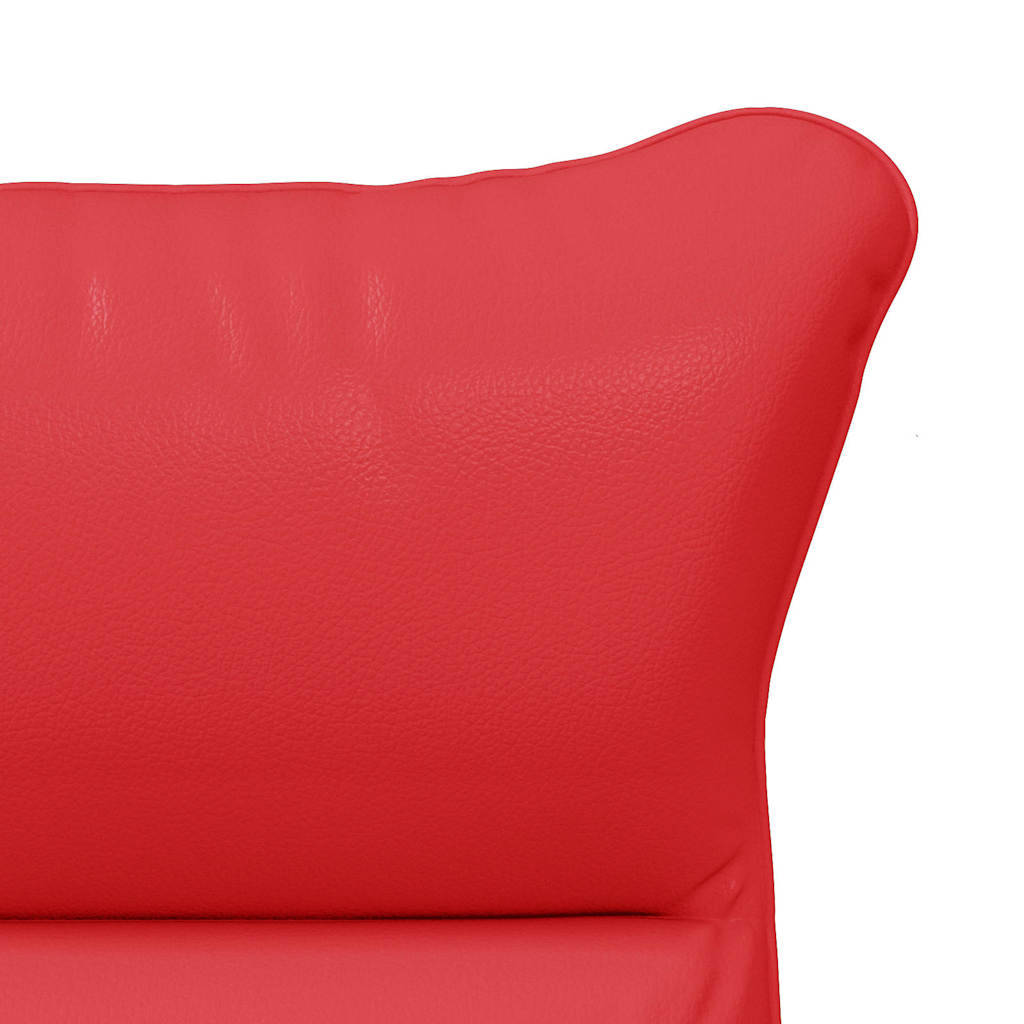 Fauteuil Rood 69 x 74 x 93 cm Kunstleer