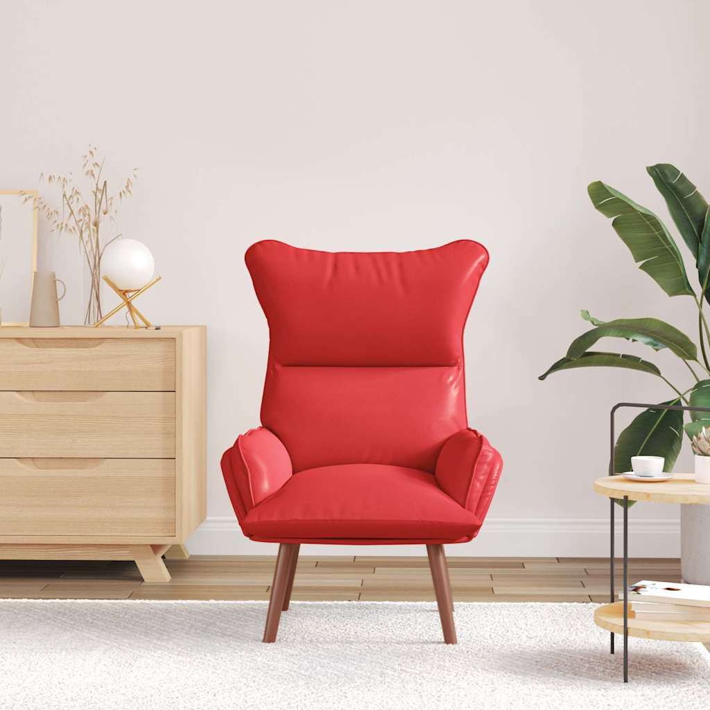 Fauteuil Rood 69 x 74 x 93 cm Kunstleer