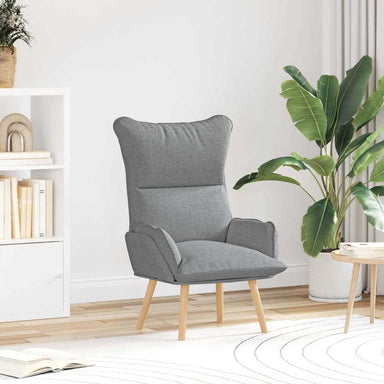 Fauteuil Lichtgrijs 69 x 74 x 93 cm Stof en multiplex