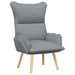 Fauteuil Lichtgrijs 69 x 74 x 93 cm Stof en multiplex