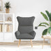 Fauteuil Donkergrijs 69 x 74 x 93 cm Stof en multiplex