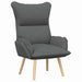 Fauteuil Donkergrijs 69 x 74 x 93 cm Stof en multiplex