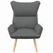 Fauteuil Donkergrijs 69 x 74 x 93 cm Stof en multiplex