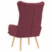 Fauteuil Wijnrood 69 x 74 x 93 cm Stof en multiplex