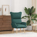 Fauteuil Donkergroen 69 x 74 x 93 cm Stof en multiplex