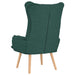 Fauteuil Donkergroen 69 x 74 x 93 cm Stof en multiplex