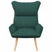 Fauteuil Donkergroen 69 x 74 x 93 cm Stof en multiplex