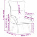 Fauteuil Donkergroen 69 x 74 x 93 cm Stof en multiplex